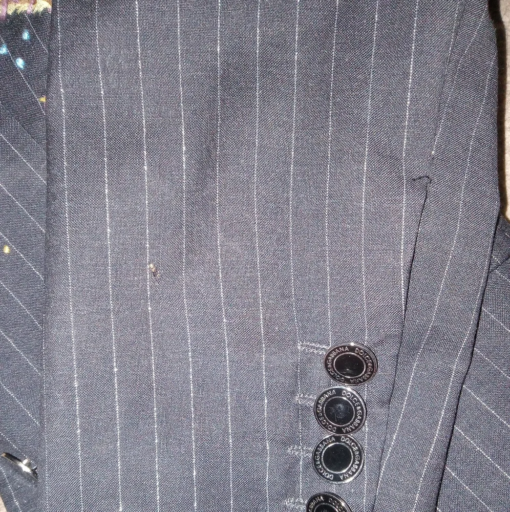 RARE size 46 US 10 Dolce & Gabbana Blazer with Floral Applique - Picture 16 of 16